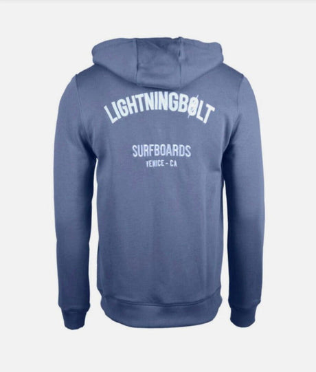 Lightning Bolt - Surfboard Zip Hoodie | Light Blue -  - Married to the Sea Surf Shop - 