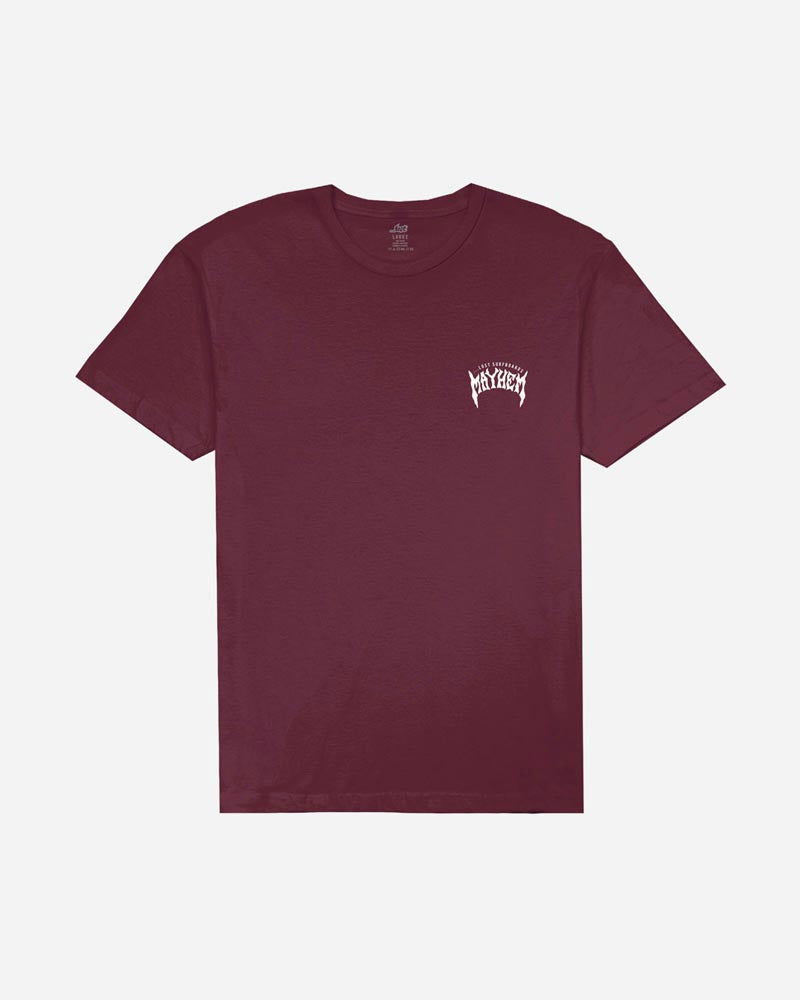 Lost - Mayhem Designs Tee | Maroon -  - Married to the Sea Surf Shop - 