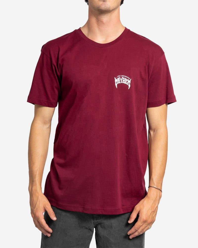 Lost - Mayhem Designs Tee | Maroon -  - Married to the Sea Surf Shop - 