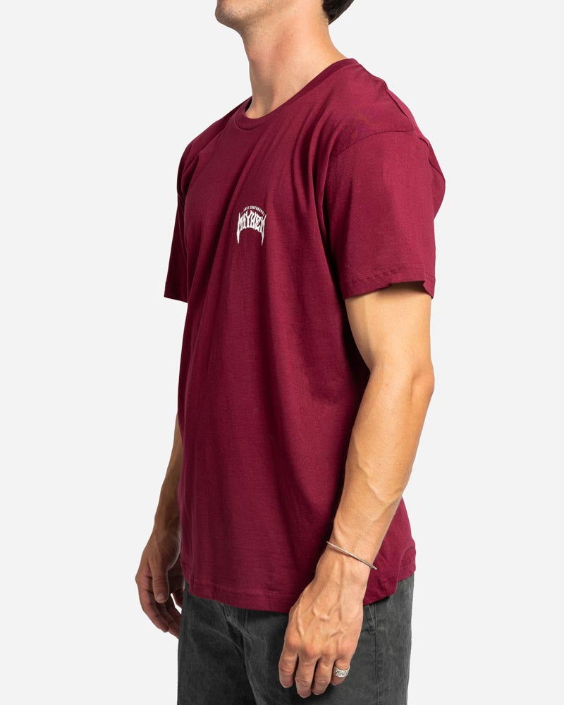 Lost - Mayhem Designs Tee | Maroon -  - Married to the Sea Surf Shop - 