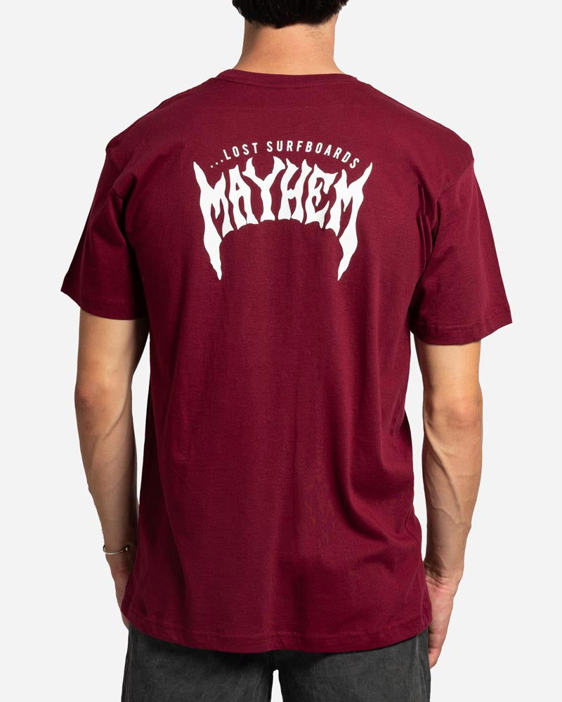 Lost - Mayhem Designs Tee | Maroon -  - Married to the Sea Surf Shop - 