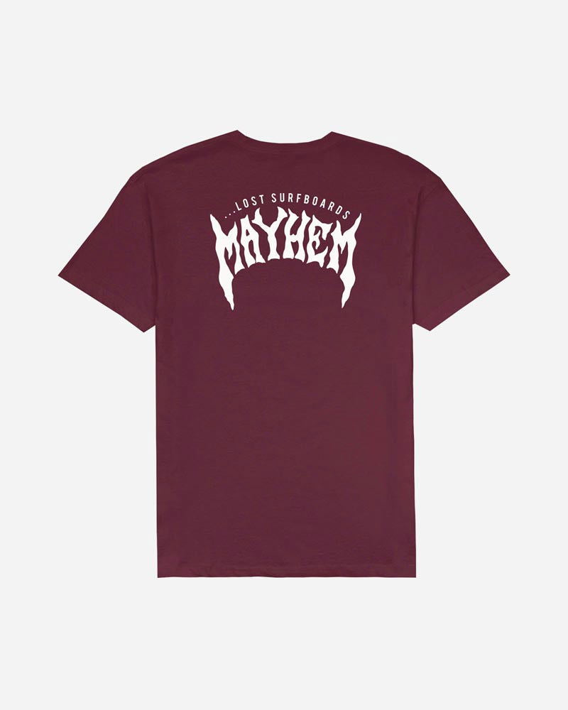 Lost - Mayhem Designs Tee | Maroon -  - Married to the Sea Surf Shop - 