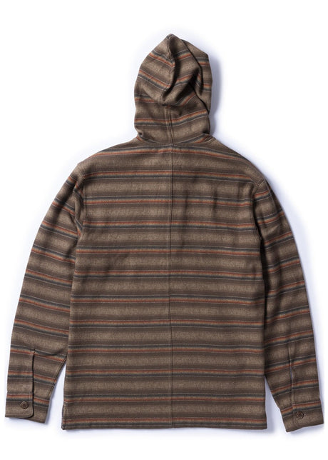 Vissla Descanso Hooded Popover | Dark Earth