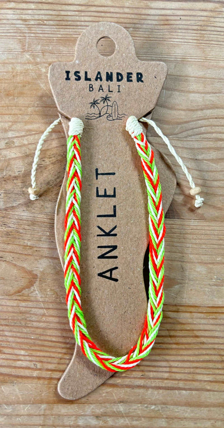 MEDEWI HANDMADE SURF ANKLET NEON - Pineapple Island - Married to the Sea Surf Shop