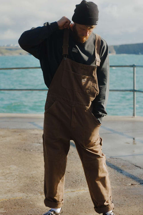 Setty - Duck Canvas Dungaree  - Walnut