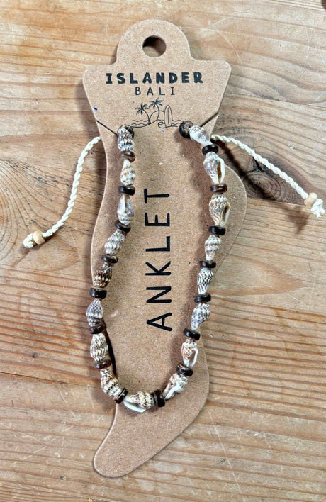 Nusa Dua Shell Anklet CREAM - Pineapple Island - Married to the Sea Surf Shop