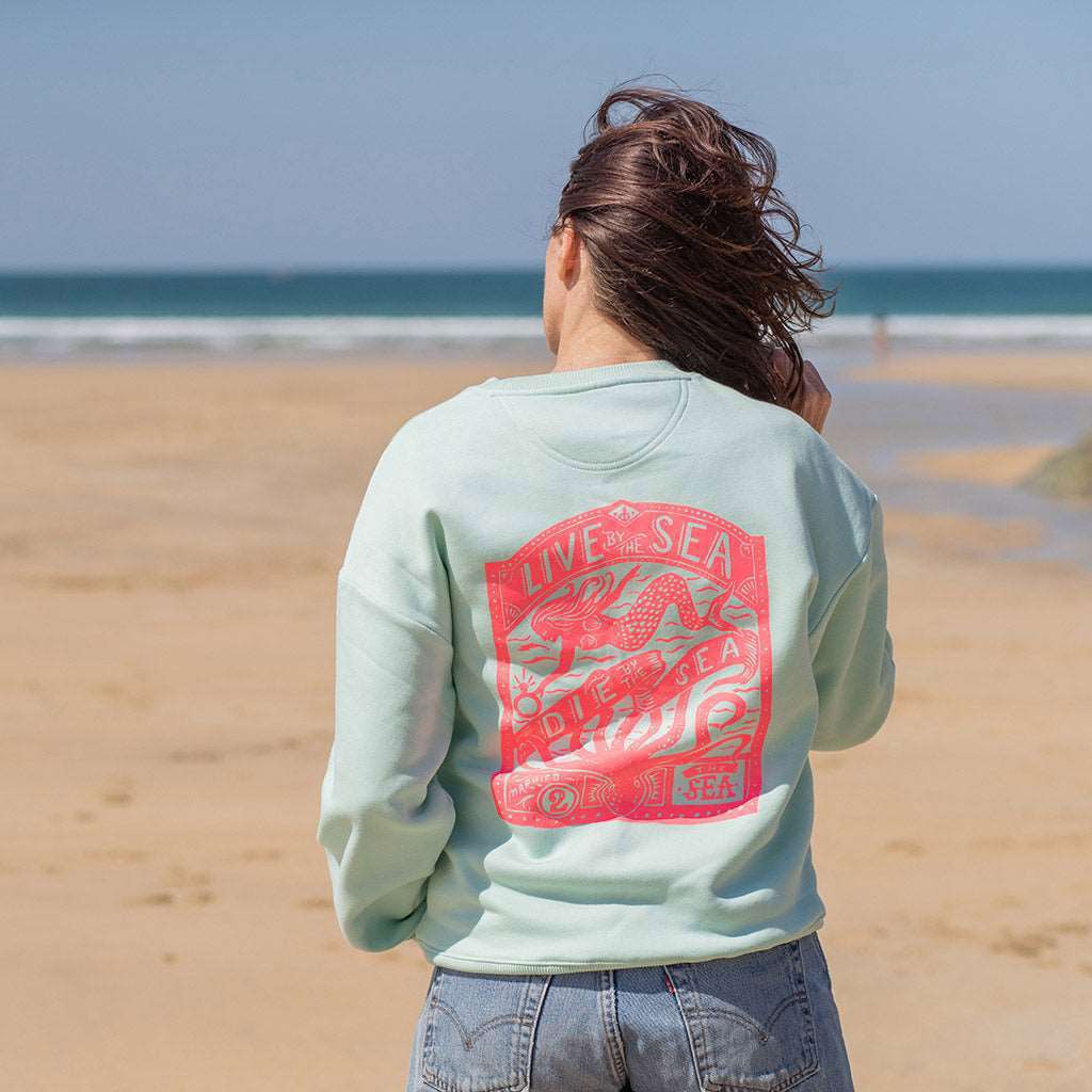 Octopus Oversized Crew | Brook Green -  - Married to the Sea Surf Shop - 