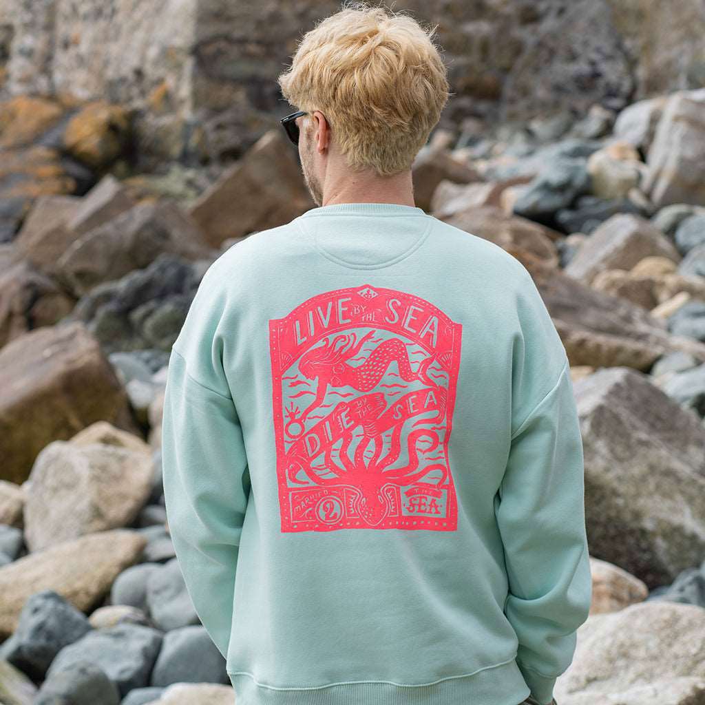 Octopus Oversized Crew | Brook Green -  - Married to the Sea Surf Shop - 