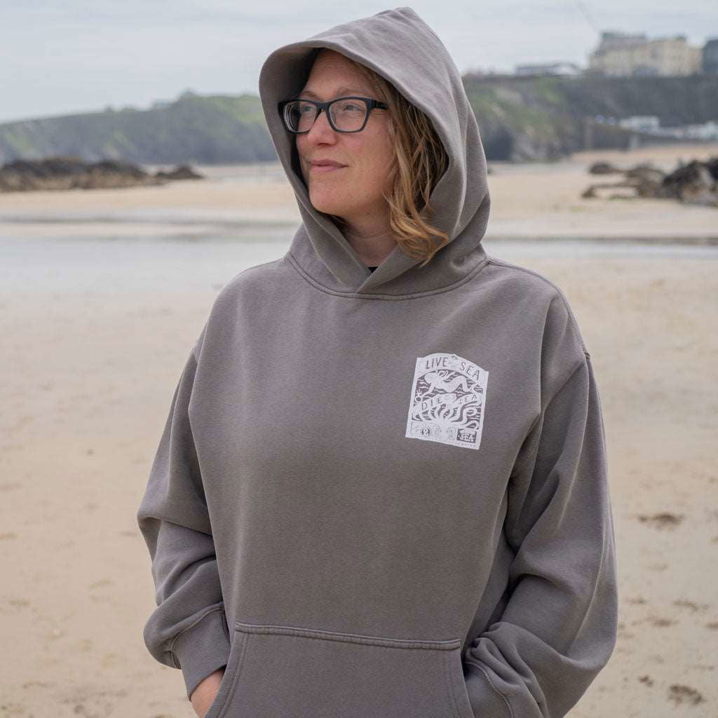 Octopus Relax Hood | Faded Grey -  - Married to the Sea Surf Shop - 