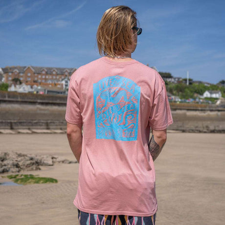 Octopus T-Shirt | Faded Rose -  - Married to the Sea Surf Shop - 