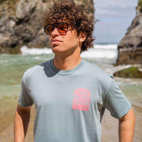 Octopus T-Shirt | Faded Slate -  - Married to the Sea Surf Shop - 