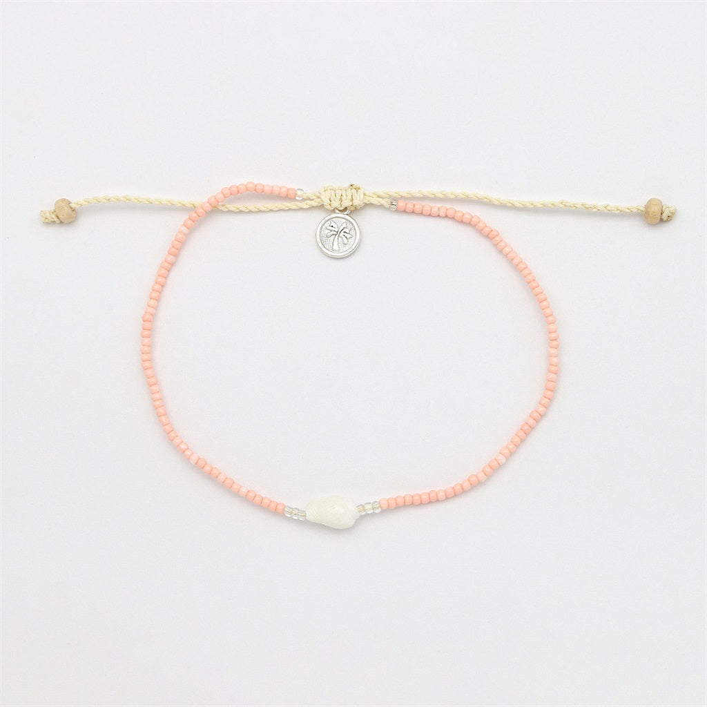 Pineapple Island - Peach  Pearl-  Anklet - Pineapple Island - Married to the Sea Surf Shop