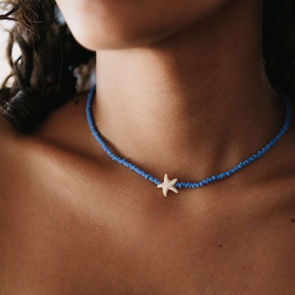 Pineapple Island - Starfish Charm Blue - Necklace - Pineapple Island - Married to the Sea Surf Shop