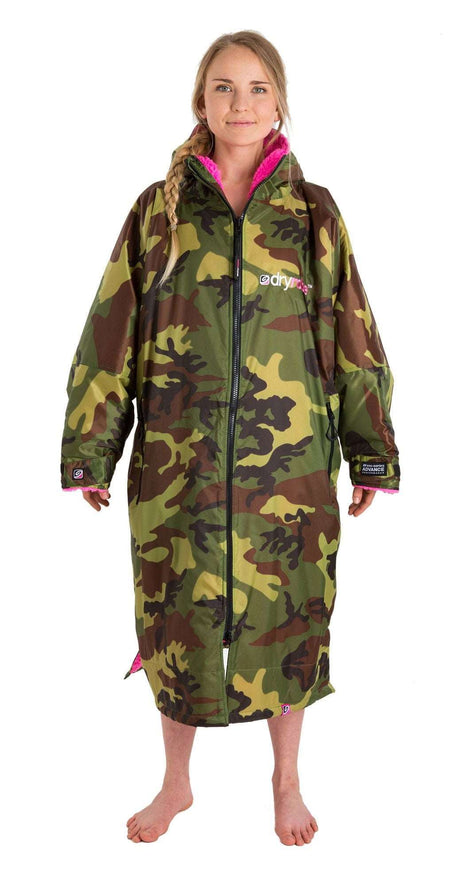 Dryrobe Advance - Camo/Pink | Long Sleeve -  - Married to the Sea Surf Shop - 