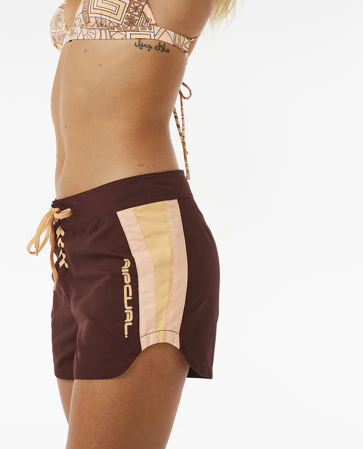 Rip Curl - Block Party High Waist 3'' Shorts | Plum -  - Married to the Sea Surf Shop - 