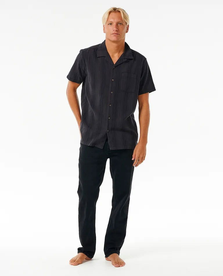 Rip Curl - Check Mate Short Sleeve Shirt | Black -  - Married to the Sea Surf Shop - 