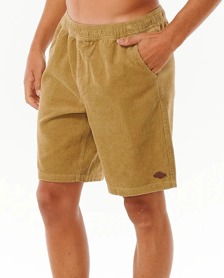 Rip Curl - Classic Surf Cord Volley Shorts | Dark Khaki -  - Married to the Sea Surf Shop - 