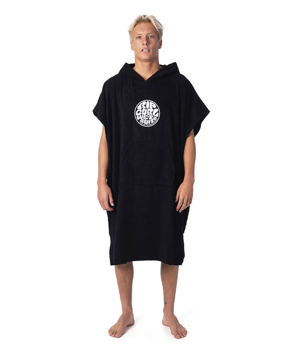 Rip Curl - Icons Hooded Towel Poncho | Black -  - Married to the Sea Surf Shop - 