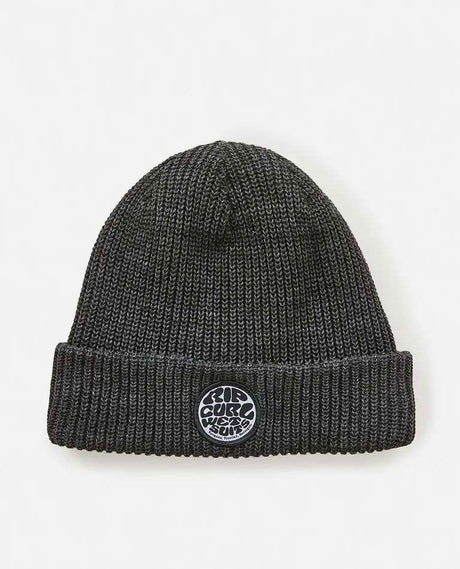 Rip Curl - Icons Reg Beanie | Black -  - Married to the Sea Surf Shop - 