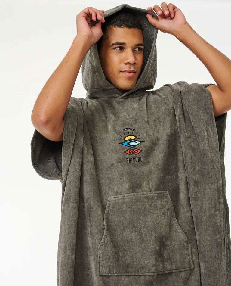 Rip Curl - Logo Hooded Towel | Grey -  - Married to the Sea Surf Shop - 