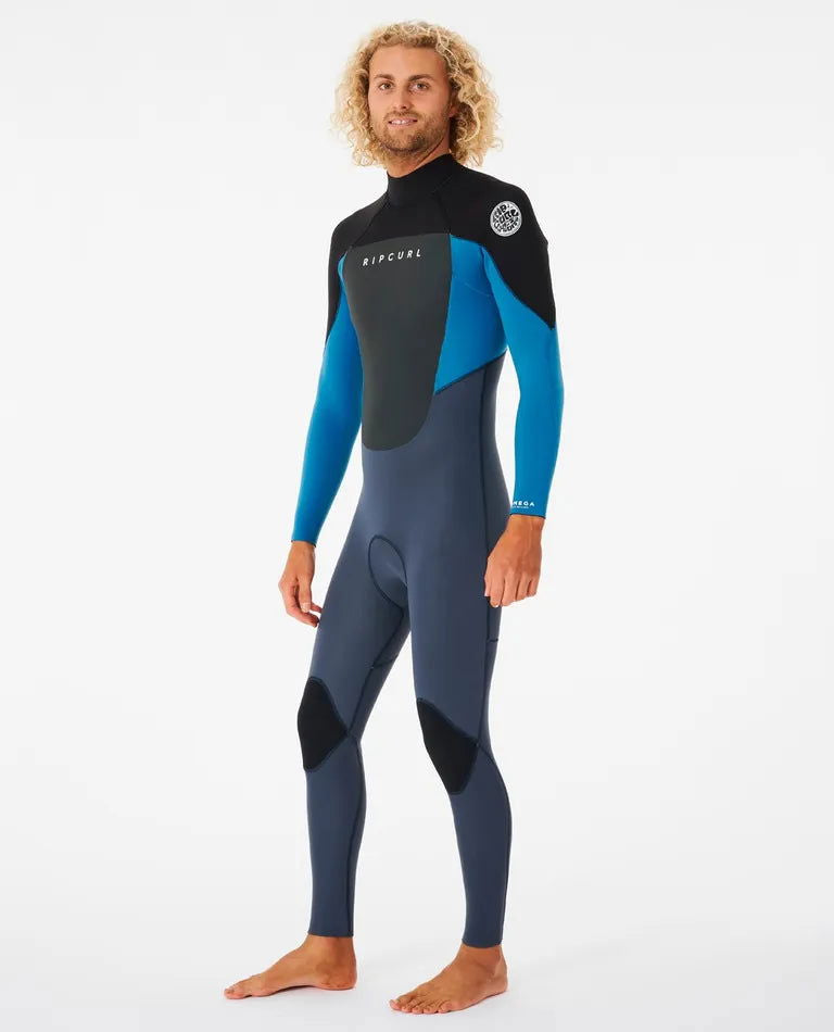 Rip Curl - Mens Omega 32GB Back Zip Steamer Wetsuit | Blue -  - Married to the Sea Surf Shop - 