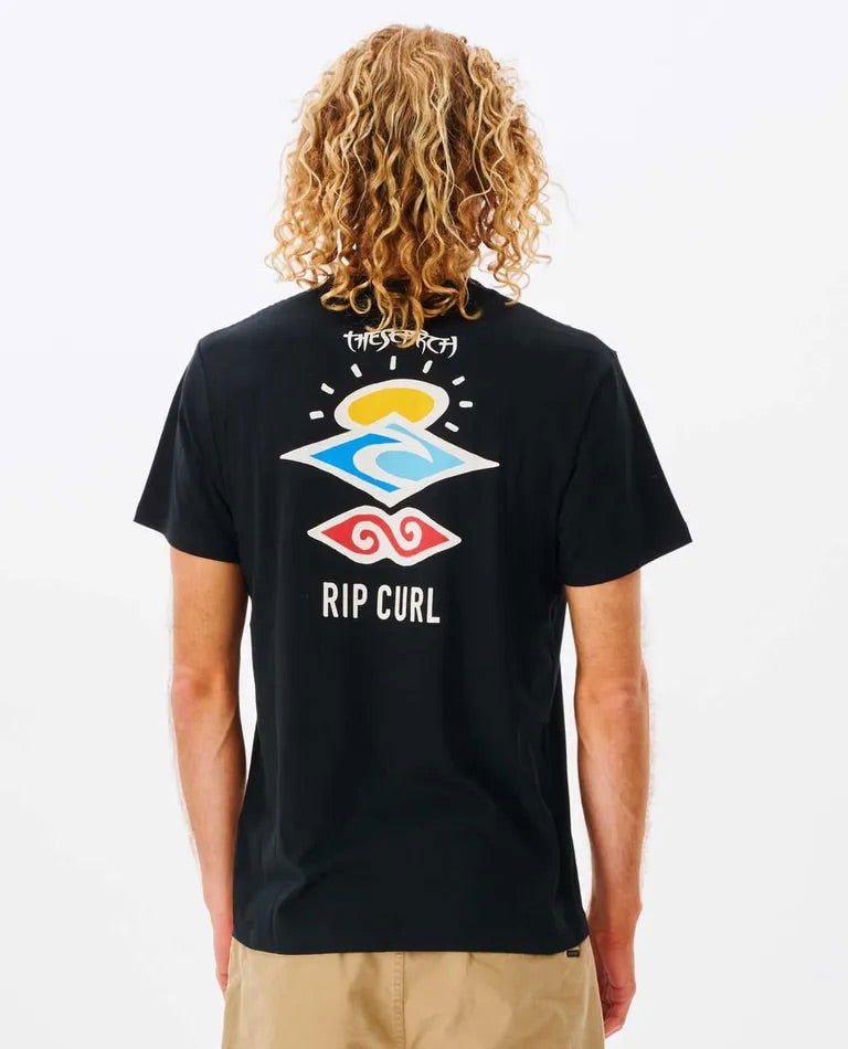 Rip Curl - Search Icon T-Shirt | Black -  - Married to the Sea Surf Shop - 