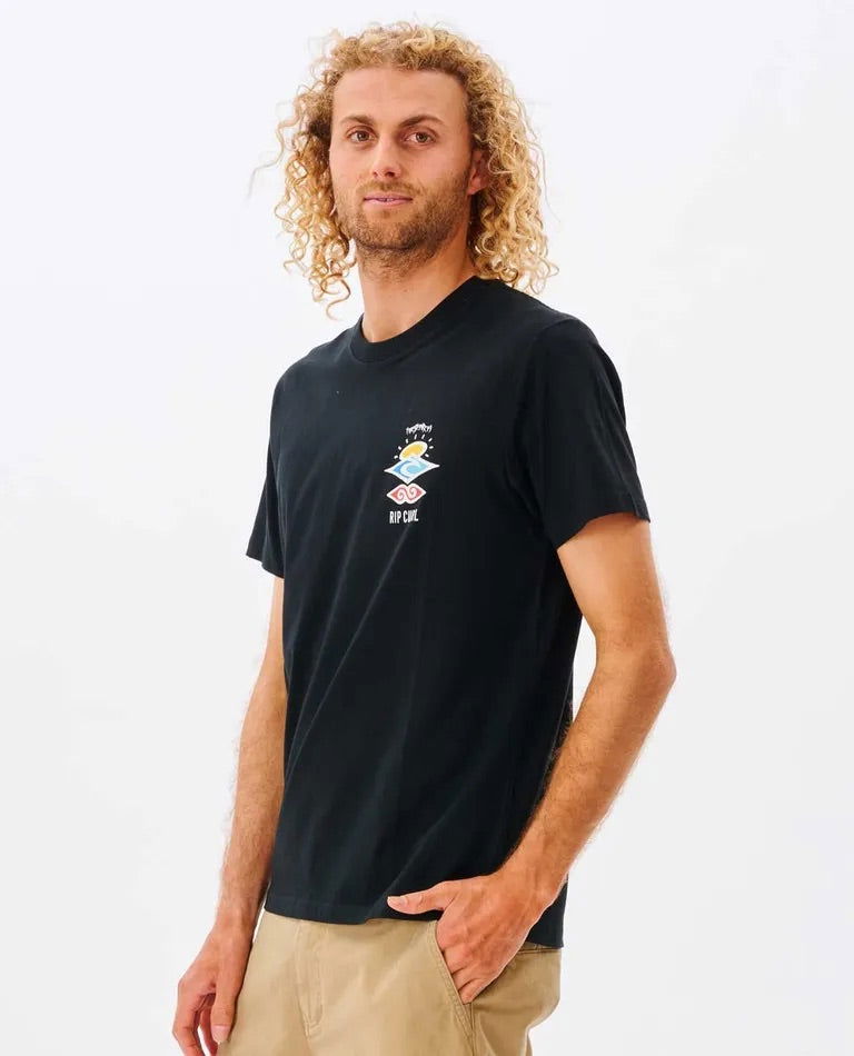 Rip Curl - Search Icon T-Shirt | Black -  - Married to the Sea Surf Shop - 