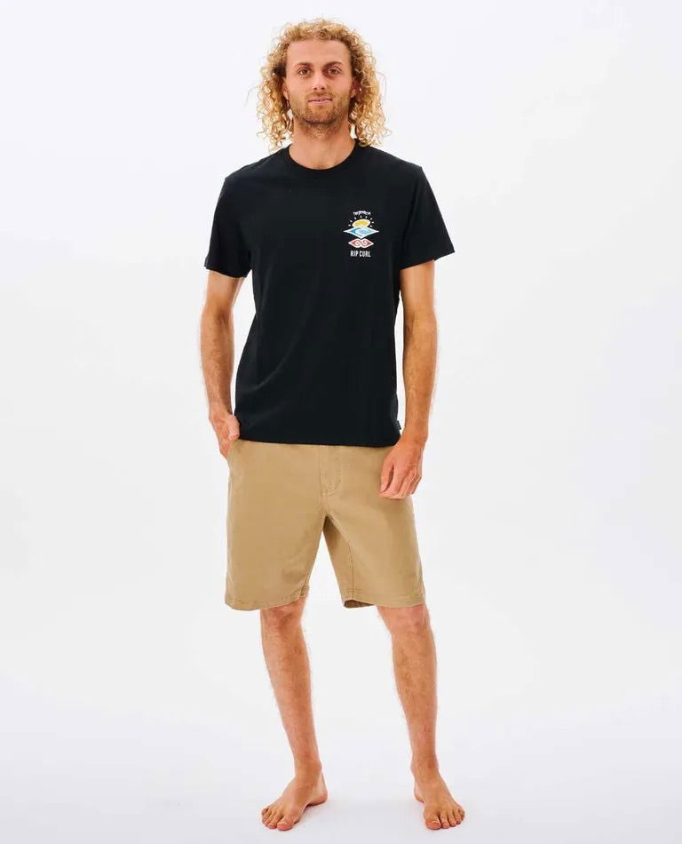 Rip Curl - Search Icon T-Shirt | Black -  - Married to the Sea Surf Shop - 