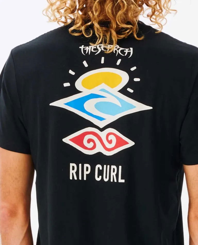 Rip Curl - Search Icon T-Shirt | Black -  - Married to the Sea Surf Shop - 