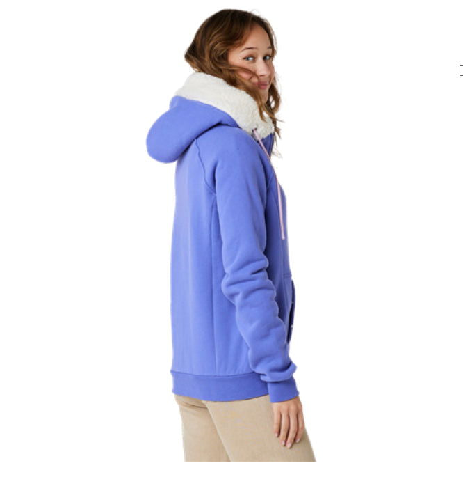 Rip Curl - Velouchi Sherpa Zip Hood Fleece | Purple -  - Married to the Sea Surf Shop - 