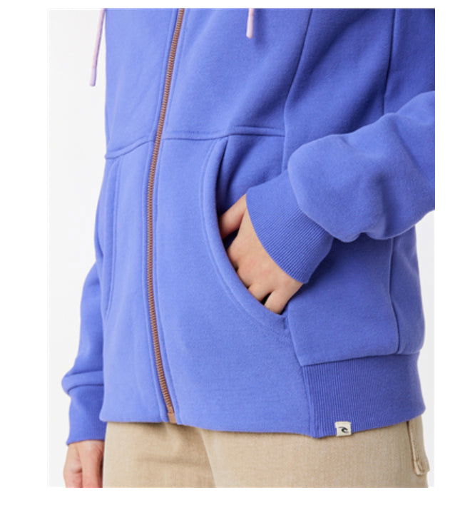 Rip Curl - Velouchi Sherpa Zip Hood Fleece | Purple -  - Married to the Sea Surf Shop - 