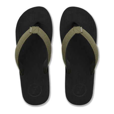 SULLY - MENS FLIP FLOPS - BLACK - Foamlife - Married to the Sea Surf Shop