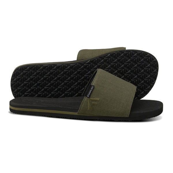 SULLY SLIDE- MENS SLIDER - BLACK - Foamlife - Married to the Sea Surf Shop