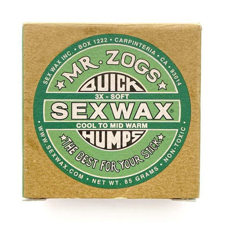 Sex Wax - Quick Humps Green Soft Wax | Cool-Mid Warm -  - Married to the Sea Surf Shop - 