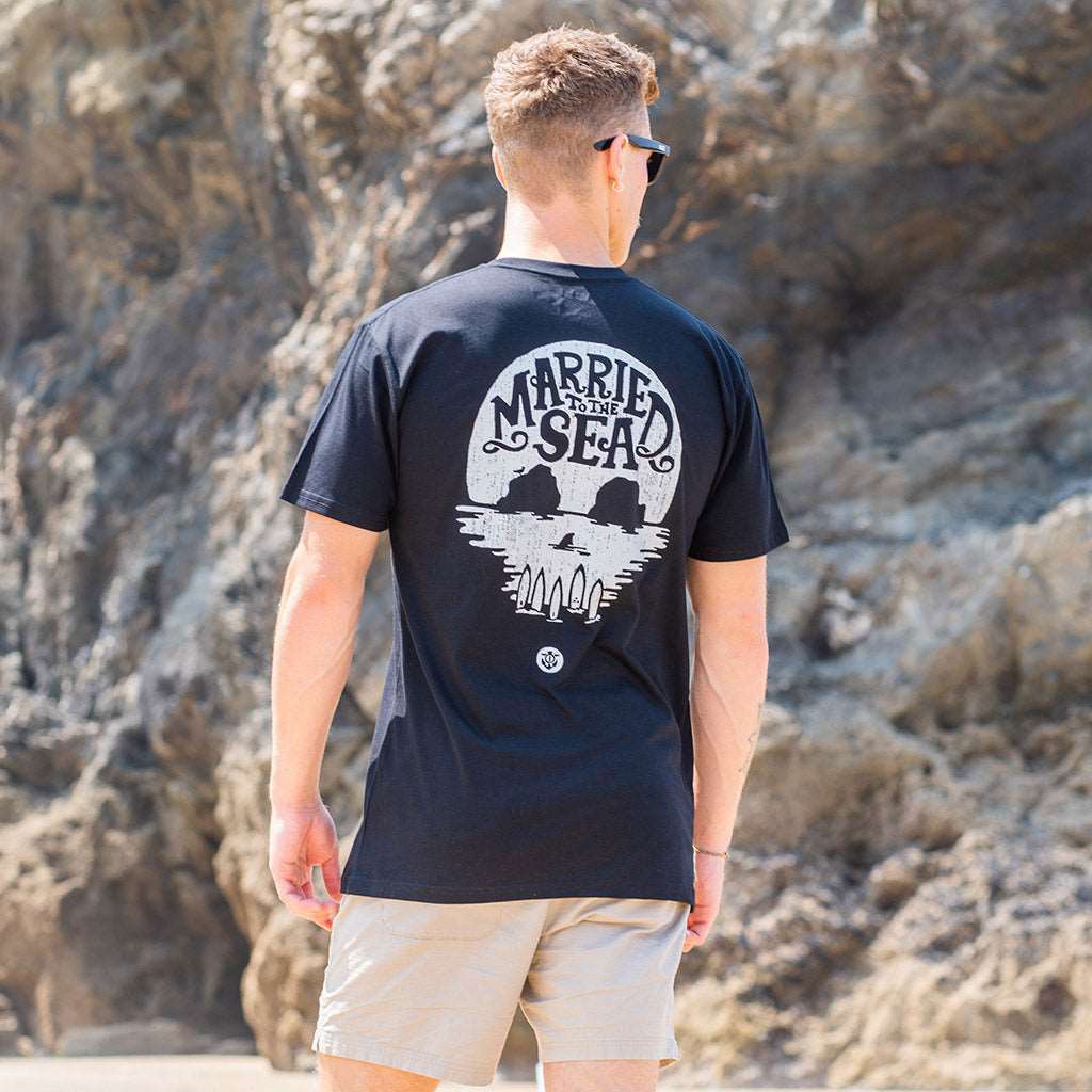 Skull Island T-Shirt | Black -  - Married to the Sea Surf Shop - 