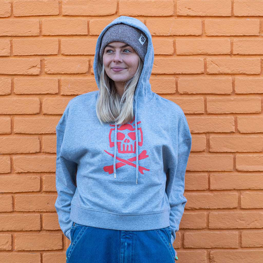 Skullduggery Crop Hood | Grey -  - Married to the Sea Surf Shop - 