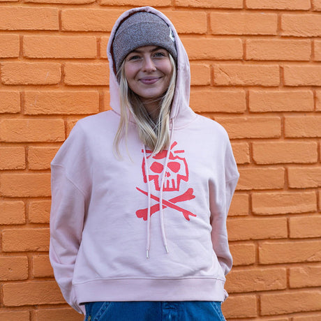 Skullduggery Crop Hood | Pink -  - Married to the Sea Surf Shop - 