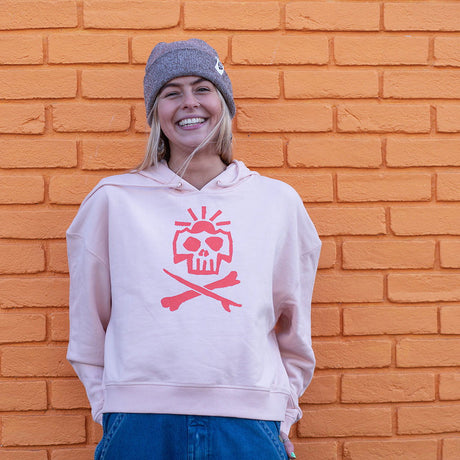 Skullduggery Crop Hood | Pink -  - Married to the Sea Surf Shop - 