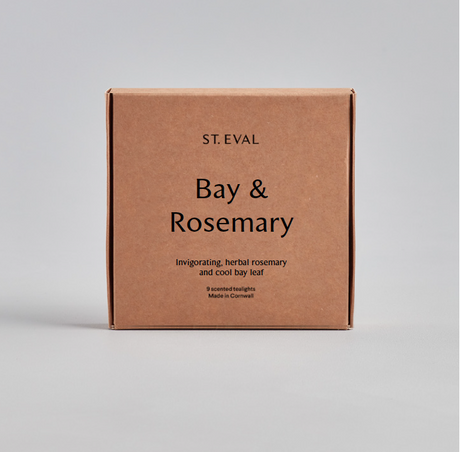 St Eval Bay & Rosemary Tealight Candles Box of 9 -  - Married to the Sea Surf Shop - 