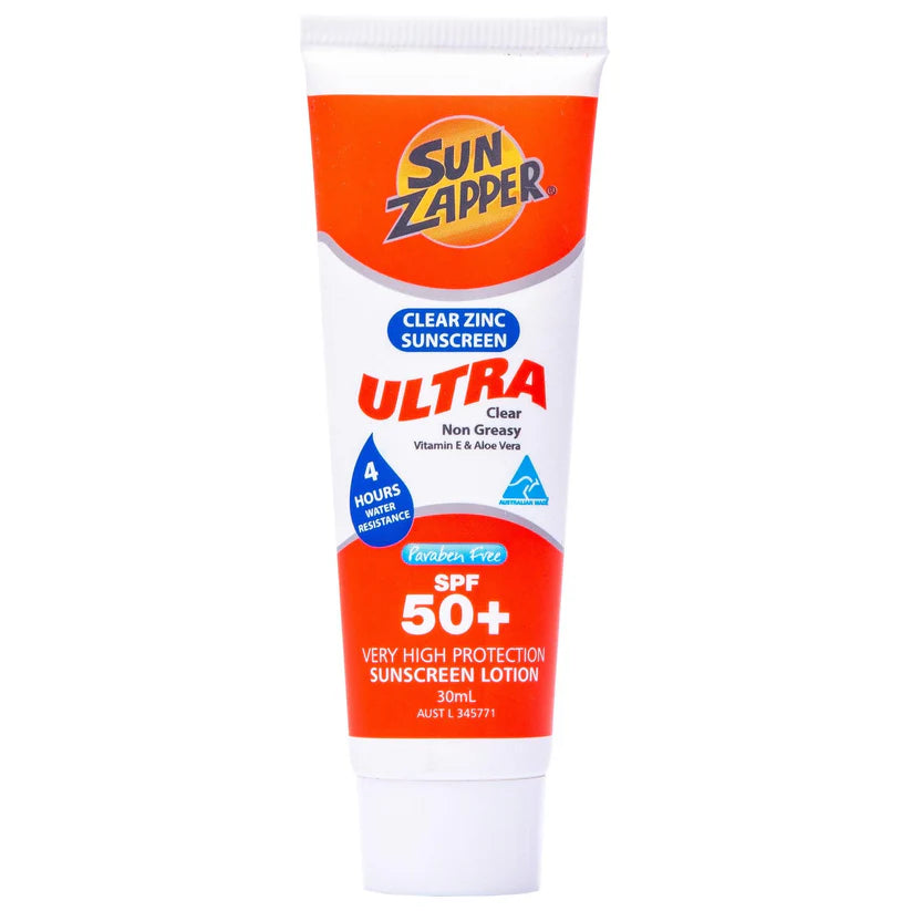 Sun Zapper Clear Zinc 30ml Tube SPF50 Sunscreen - Sun Zapper - Married to the Sea Surf Shop