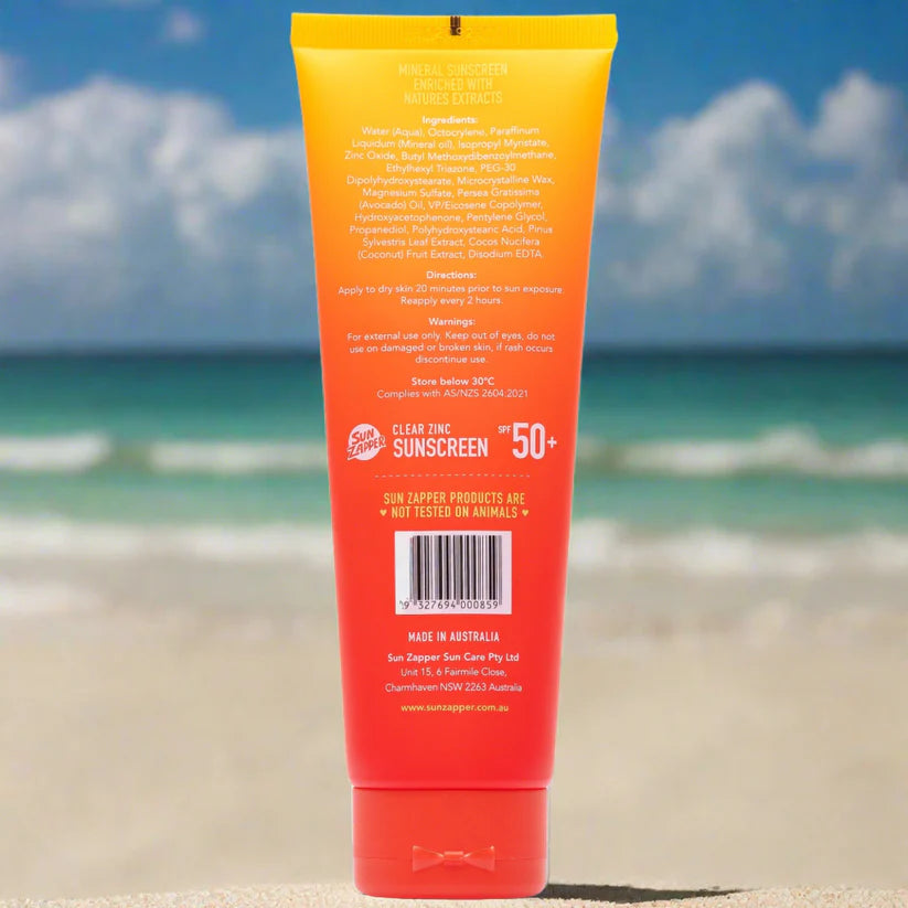 Sun Zapper Pure Zinc Sunscreen Lotion SPF50 100ml Tube - Sun Zapper - Married to the Sea Surf Shop