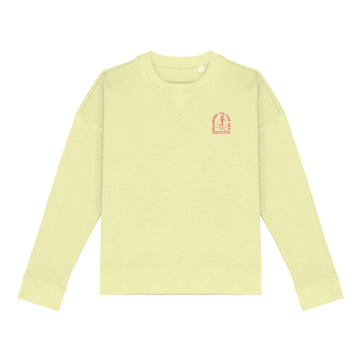 Surfer Girl Lemon Citrus Womens Crew - Married to the Sea - Married to the Sea Surf Shop