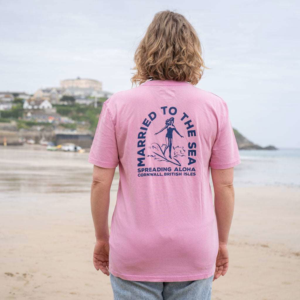 Surfer Girl T-Shirt | Bubble Pink -  - Married to the Sea Surf Shop - 