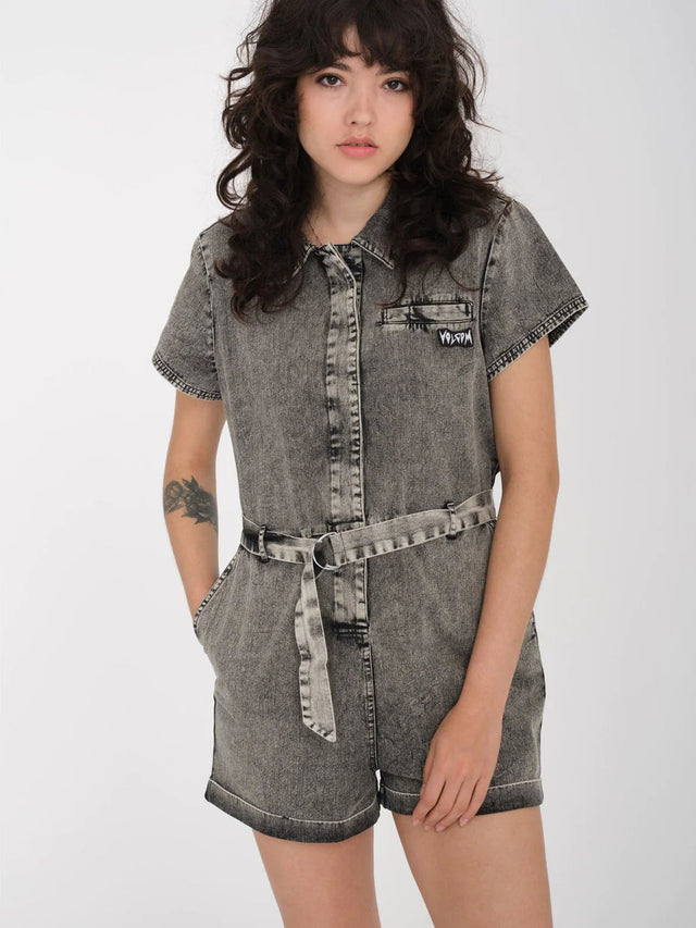 Volcom - Asphalt Romper | Black -  - Married to the Sea Surf Shop - 