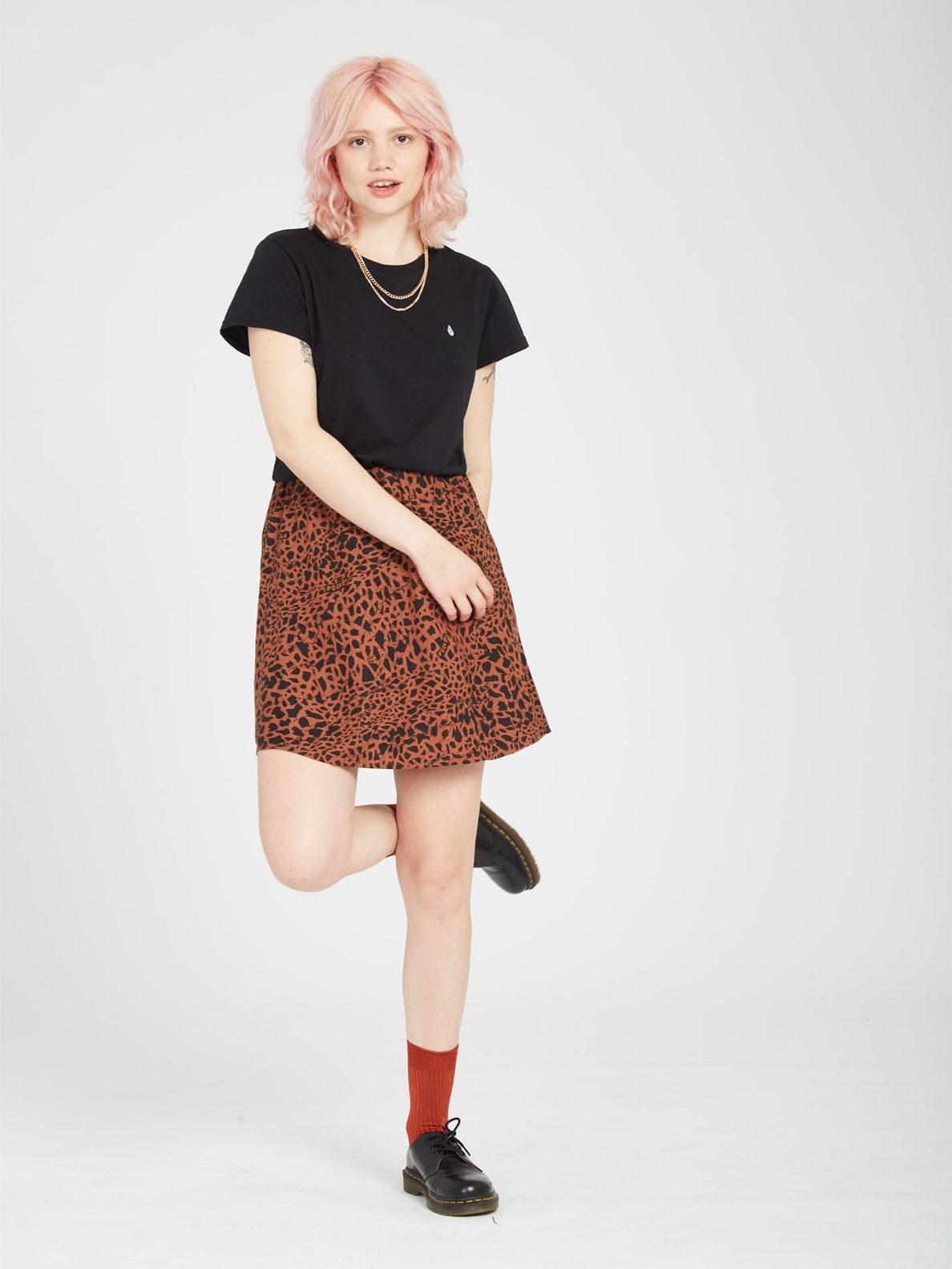 Volcom - Dino Tea Skirt | Dark Clay -  - Married to the Sea Surf Shop - 