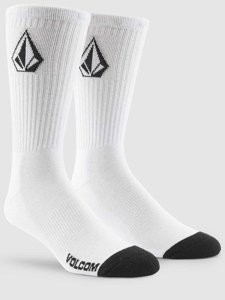 Volcom - Full Stone Socks 3-Pack | White -  - Married to the Sea Surf Shop - 