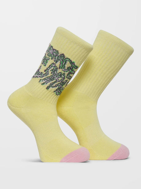 Volcom - Tetsunori Tawaraya Socks | Aura Yellow -  - Married to the Sea Surf Shop - 