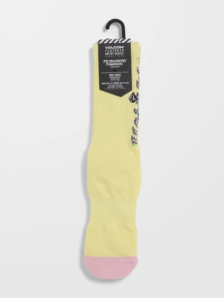 Volcom - Tetsunori Tawaraya Socks | Aura Yellow -  - Married to the Sea Surf Shop - 