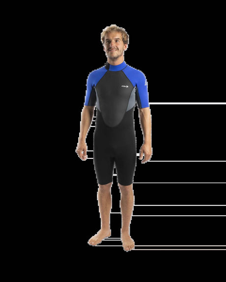 Alder - Impact 3/2mm Shortie Wetsuit | Royal New