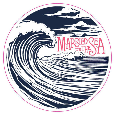Waves Sticker - Married to the Sea Surf Shop - Married to the Sea Surf Shop